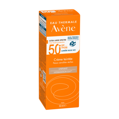 Avene Solaires Crème spf 50+ Крем солнцезащитный для сухой кожи с тоном (50 мл) 