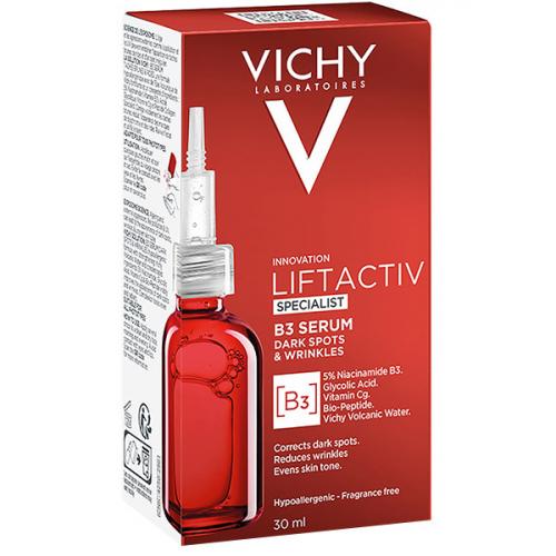 Vichy Liftactiv Specialist B3- сыворотка комплексного действия с витамином В3 против пигментации и морщин. (30 мл.) 